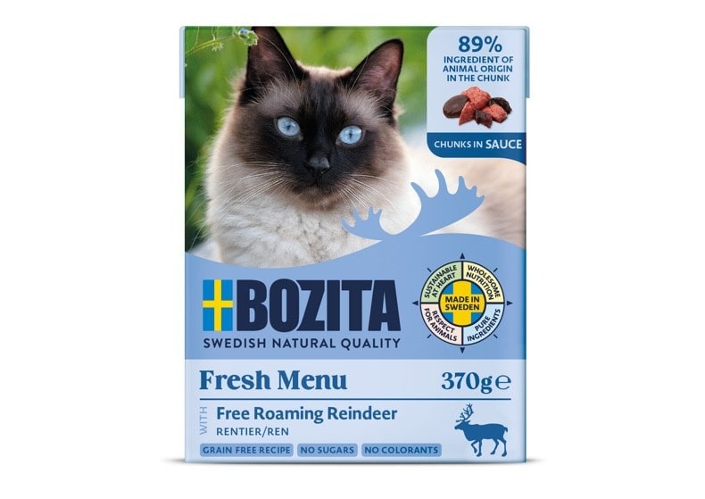 Bozita Meat pieces with reindeer - Complete food for cats 370g