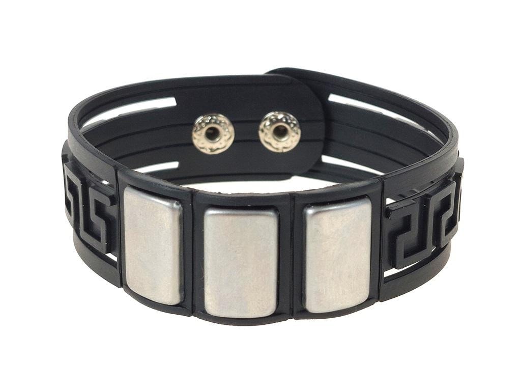 Silicone bracelet black 22x2xm - comfortable and stylish