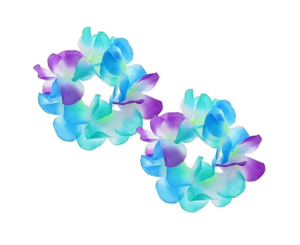 Hawaiian bracelets blue-violet - set of 2 pieces perfect for summer