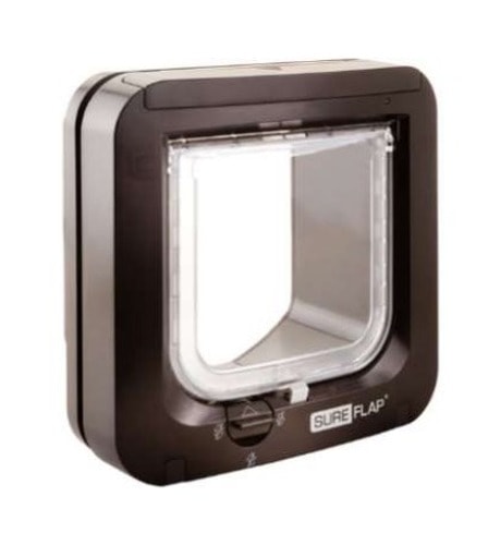 SureFlap Brown Cat Flap - made of plastic battery powered