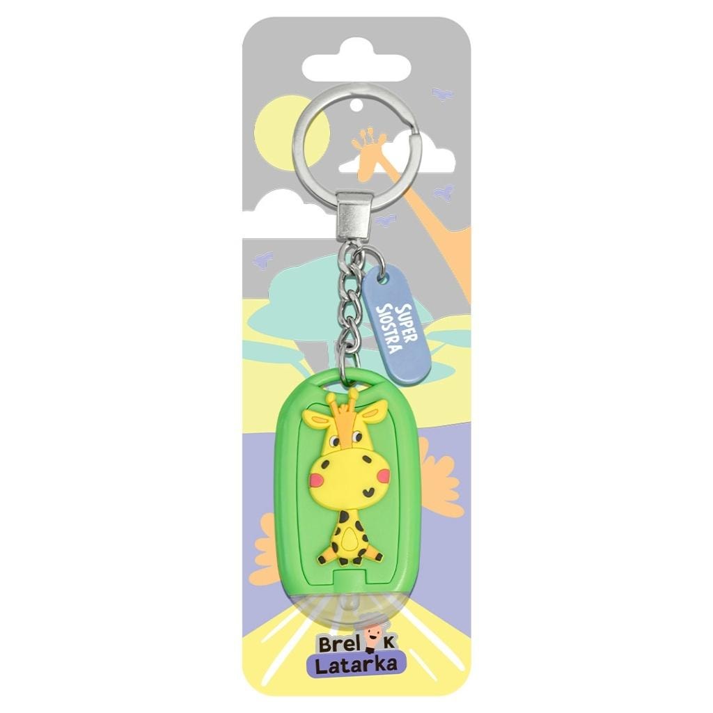 3D Keychain with Flashlight - Super Sister - perfect gift for a girl