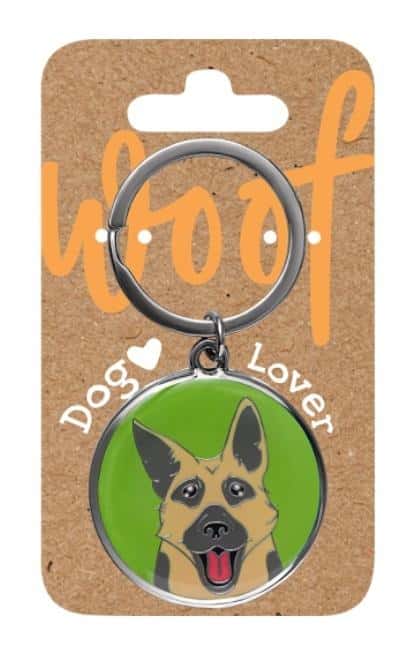 Dog Lover Keychain - Keychain for dog lovers - German Shepherd