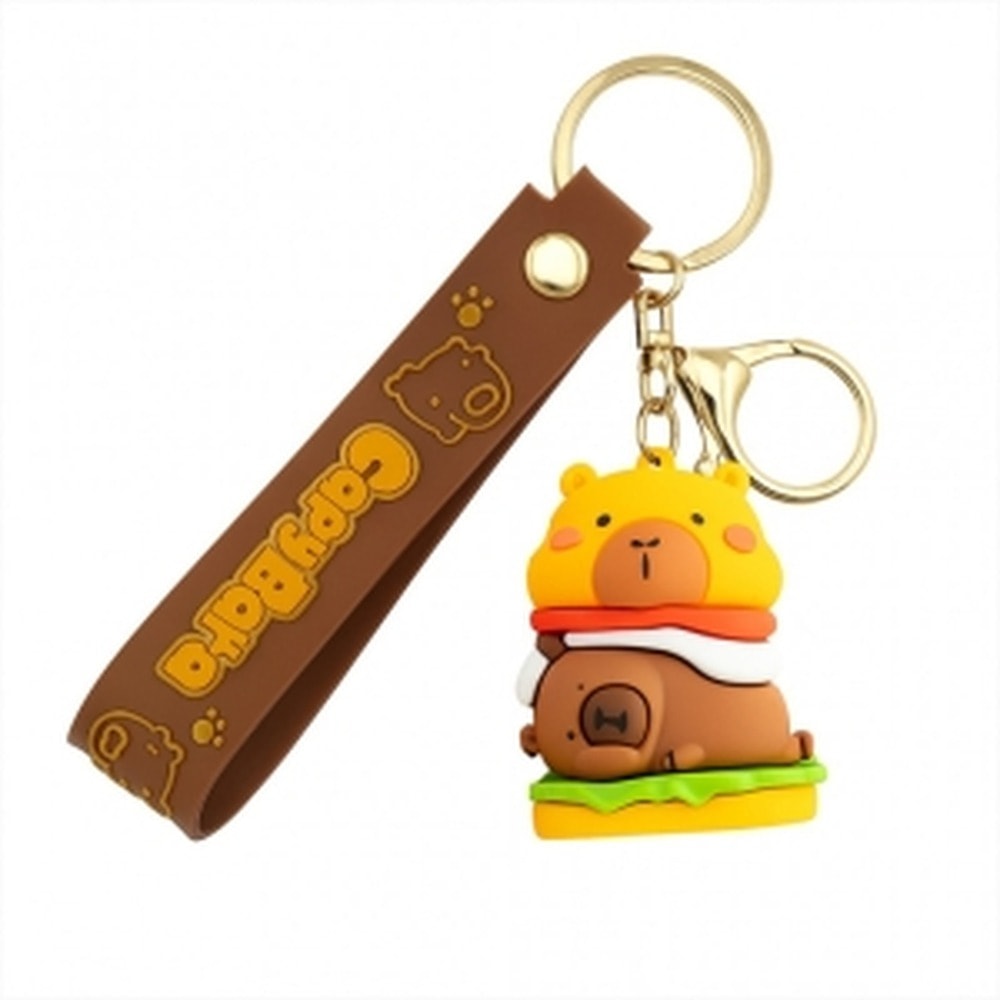 Ecarla Keychain with Capybara - Charming accessory for keys