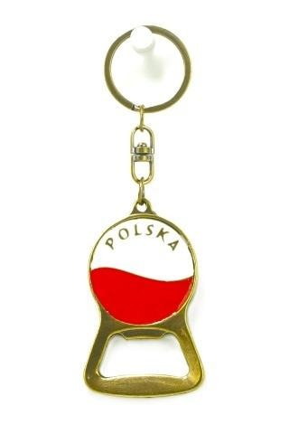 Metal Keychain Bottle Opener with Eagle and Flag 6cm - practical gadget