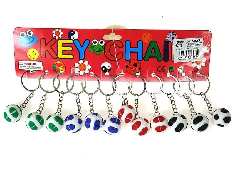 Football Keychain - 12-Piece Set Ideal for Sports Fans