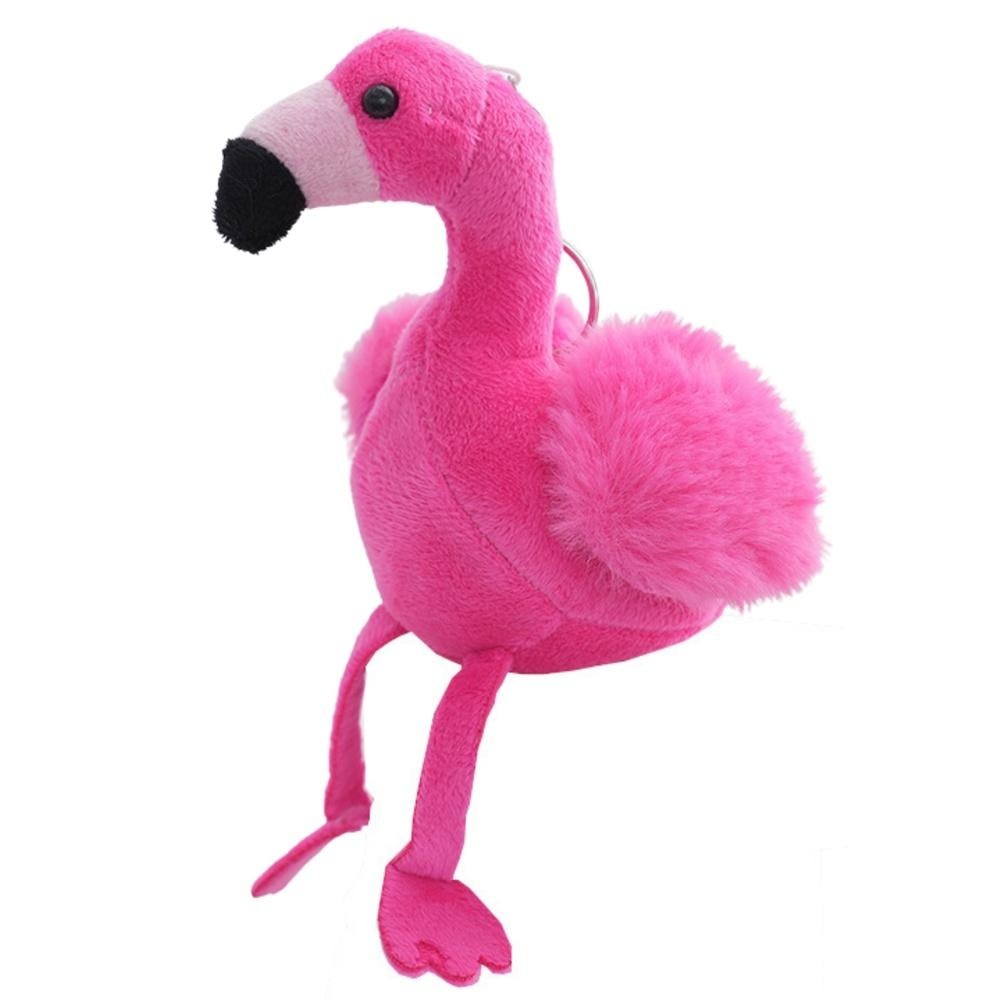 Plush keychain Flamingo pink 12 cm - charming accessory