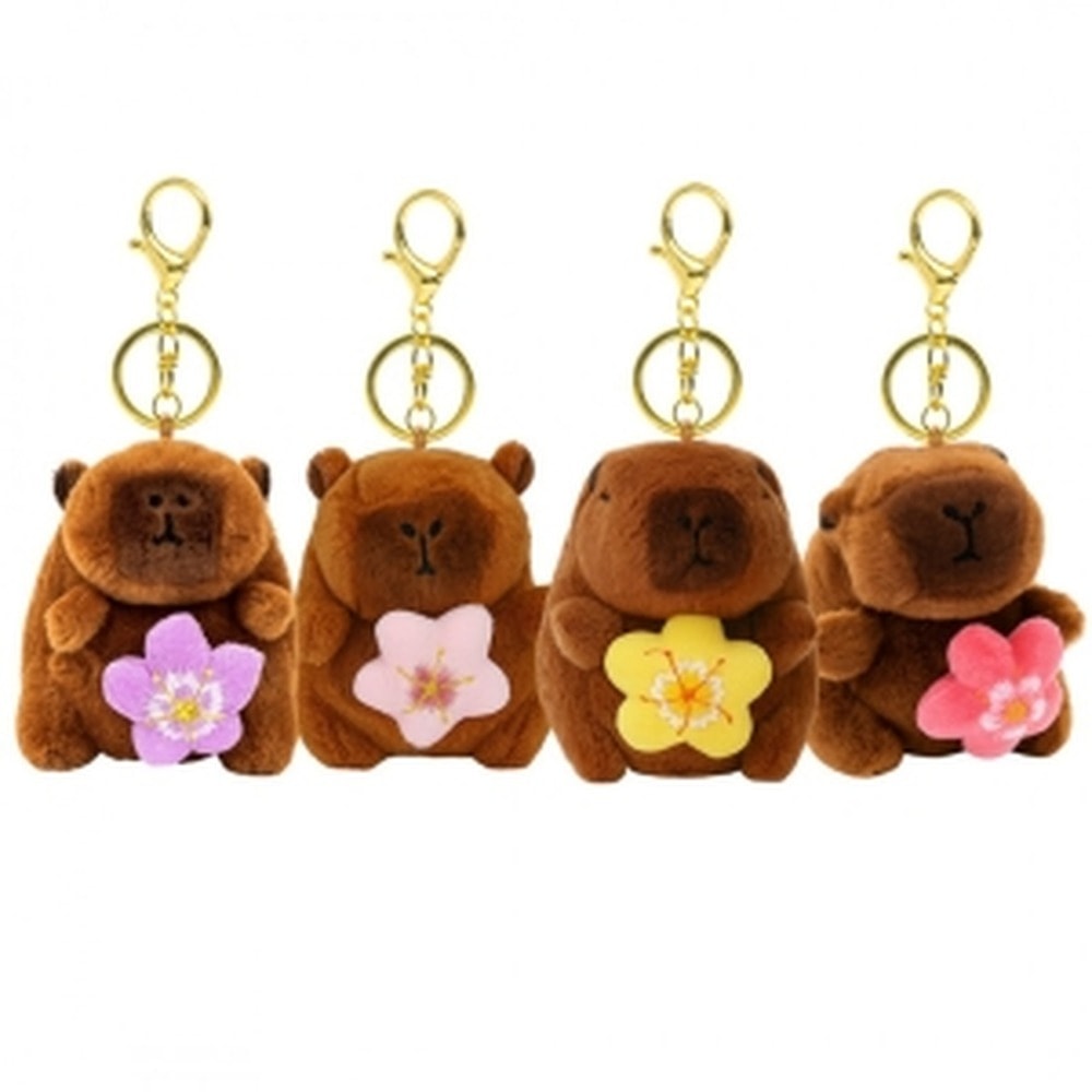 Ecarla Capybara Keychain - Cute accessory for keys and bag