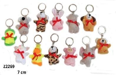 Keychain Animals Mix 7 cm - cute accessory for keys