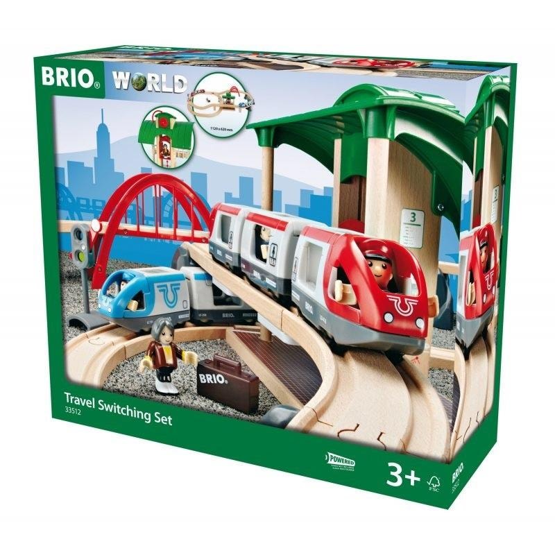 Brio 33512 Passenger train with station - perfect gift for a child