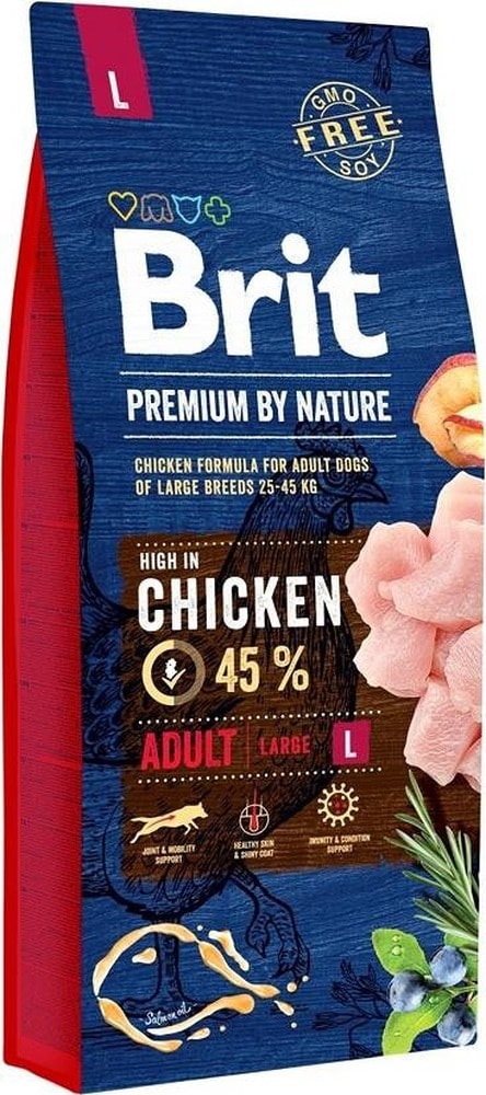 Brit Premium By Nature Junior L - Dry food for puppies of large breeds - 15 kg - for healthy development