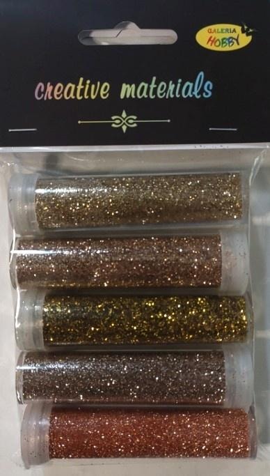 Metallic Glitter - 5 Colors Set 9g - add some sparkle!