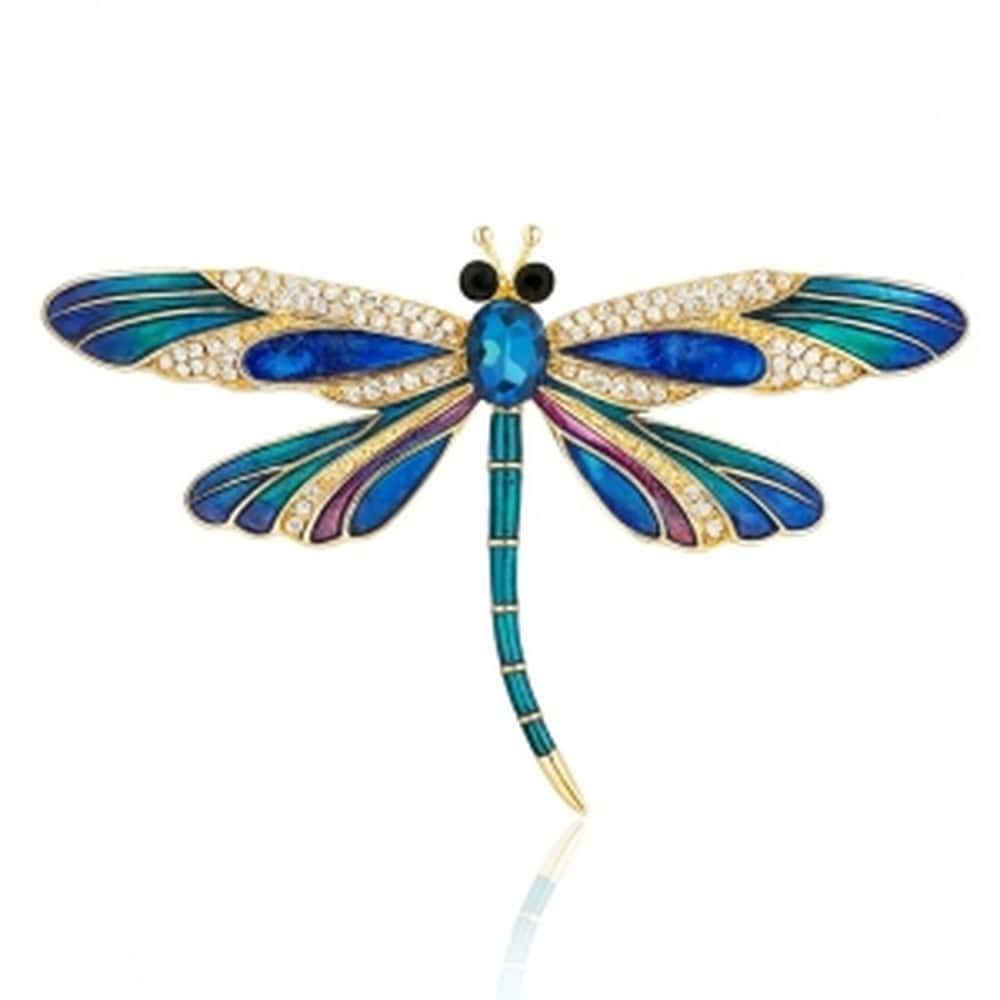 ECARLA Brooch BZ219 Dragonfly - decorative accessory for every outfit