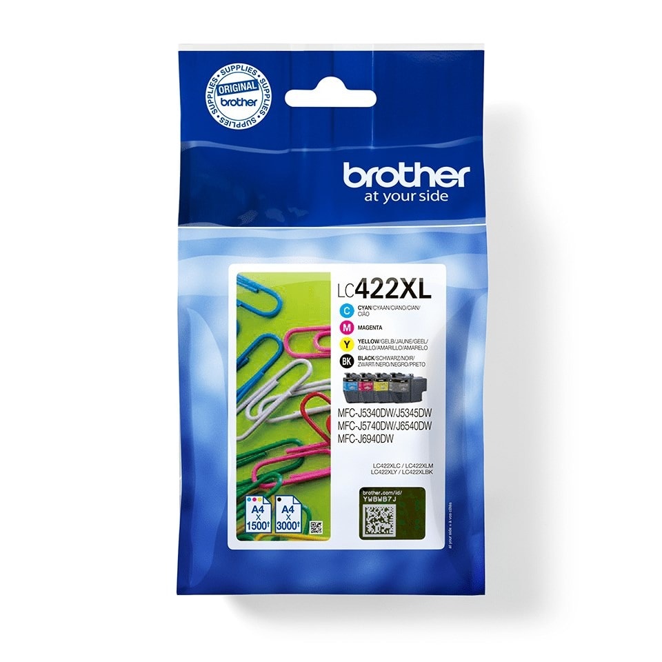 Brother LC-422XLVAL - Original Ink Cartridge Set - ideal for office