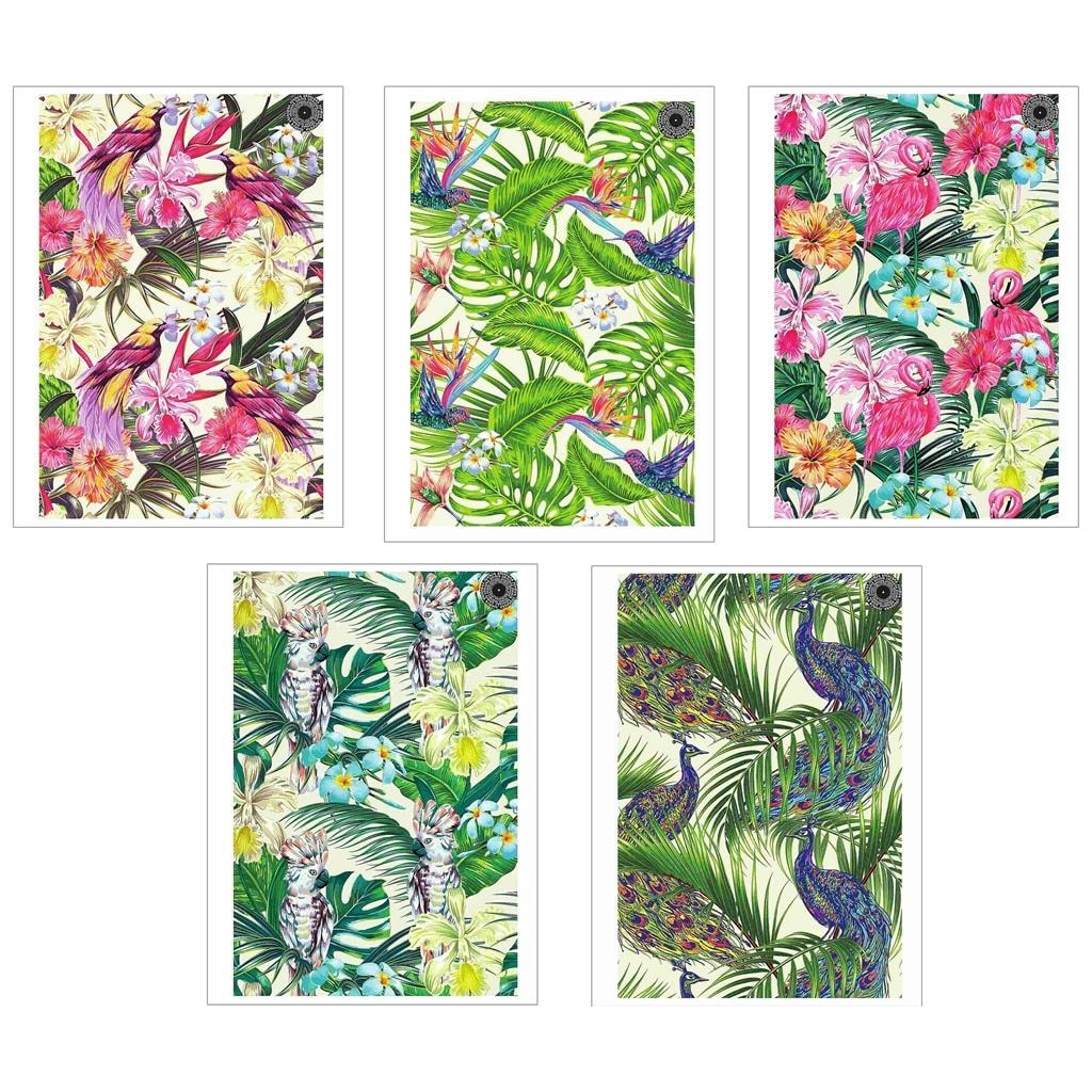 Paradise A5 Notebook 96 Sheets Squared - Set of 5 perfect for school
