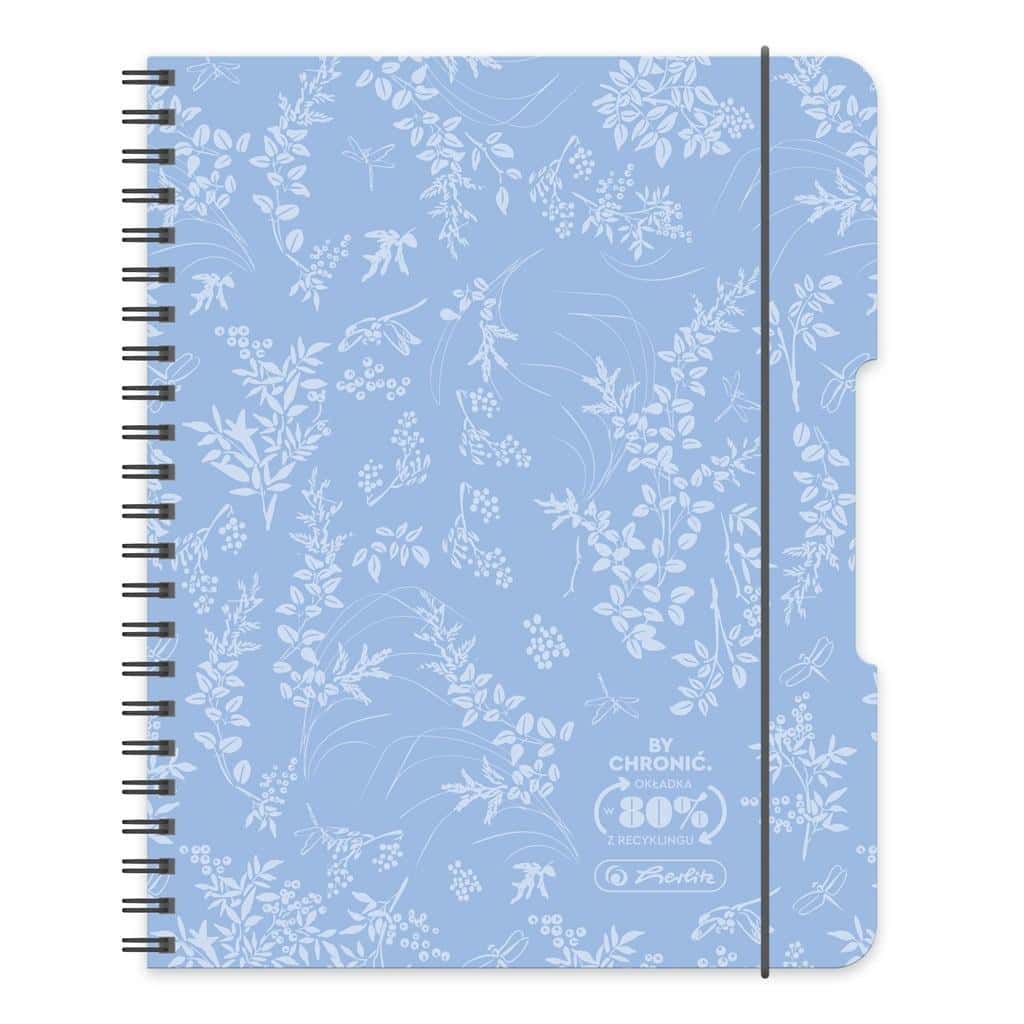 A5 spiral notebook 80 sheets checkered blue (2 pcs) - ideal for school and office