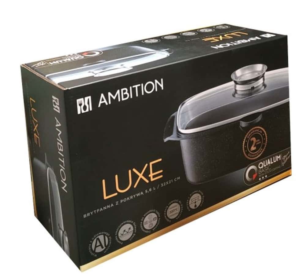 Luxe Roasting Pan - rectangular roasting pan 32 x 21 cm ideal for baking