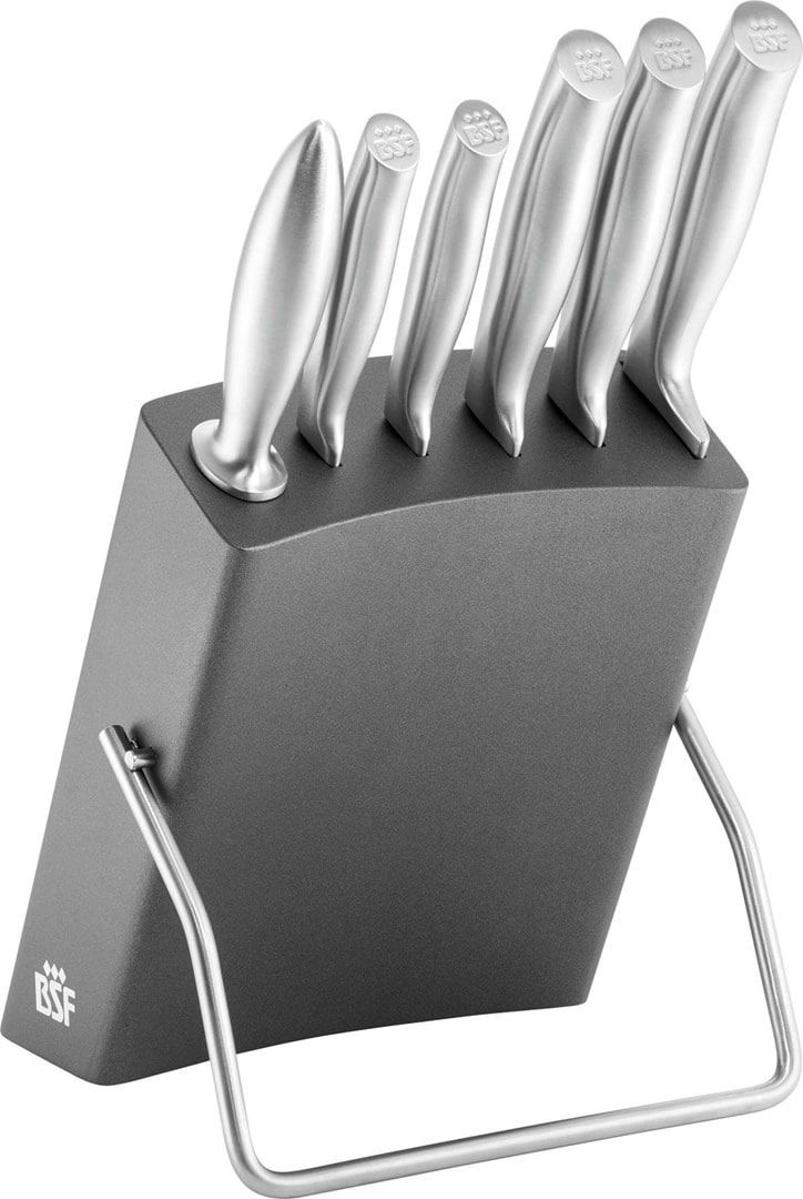 BSF CHICAGO Knife set 5 pieces with block - perfect gift for chefs