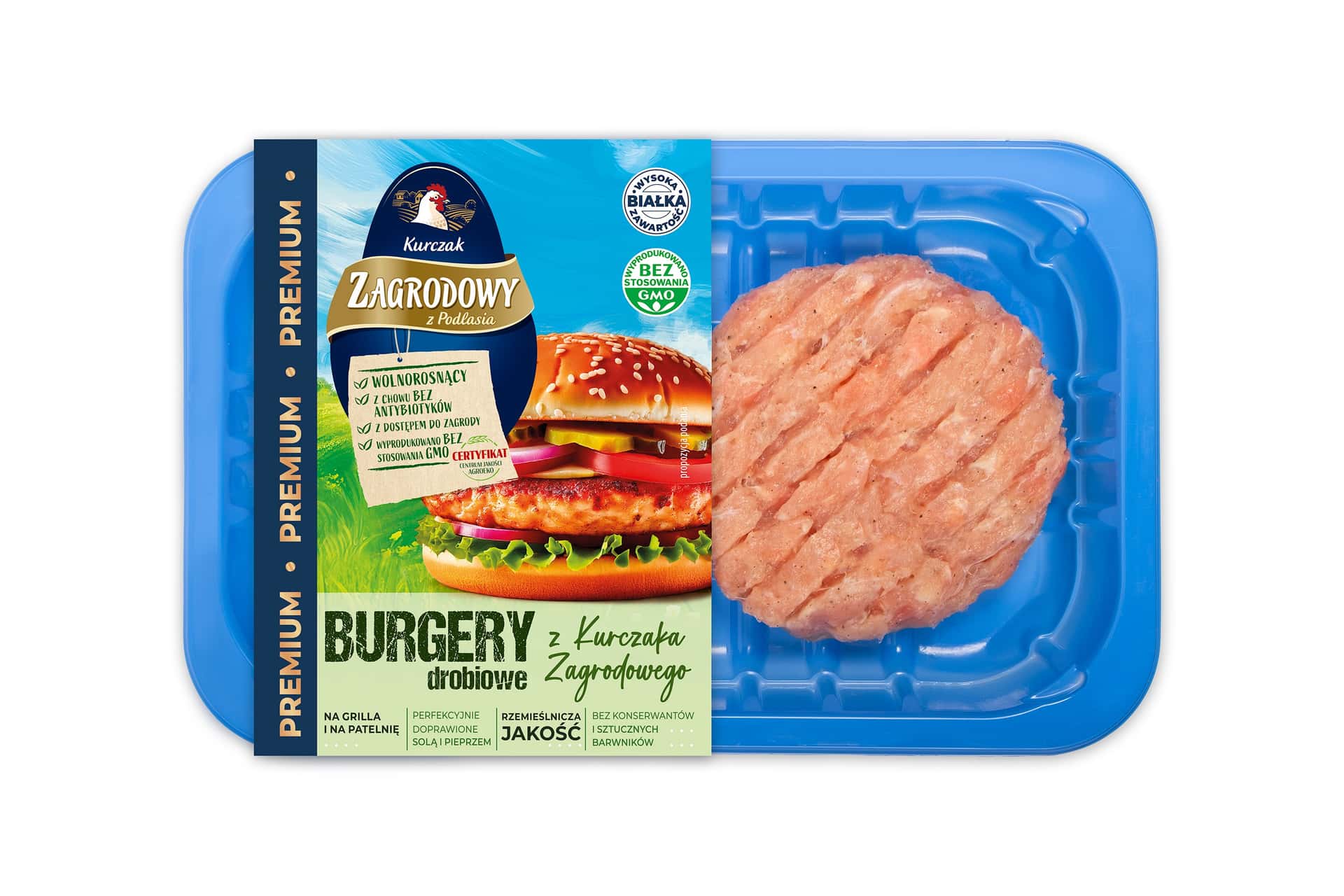 Free-Range Chicken Burger - Juicy chicken burger 260g