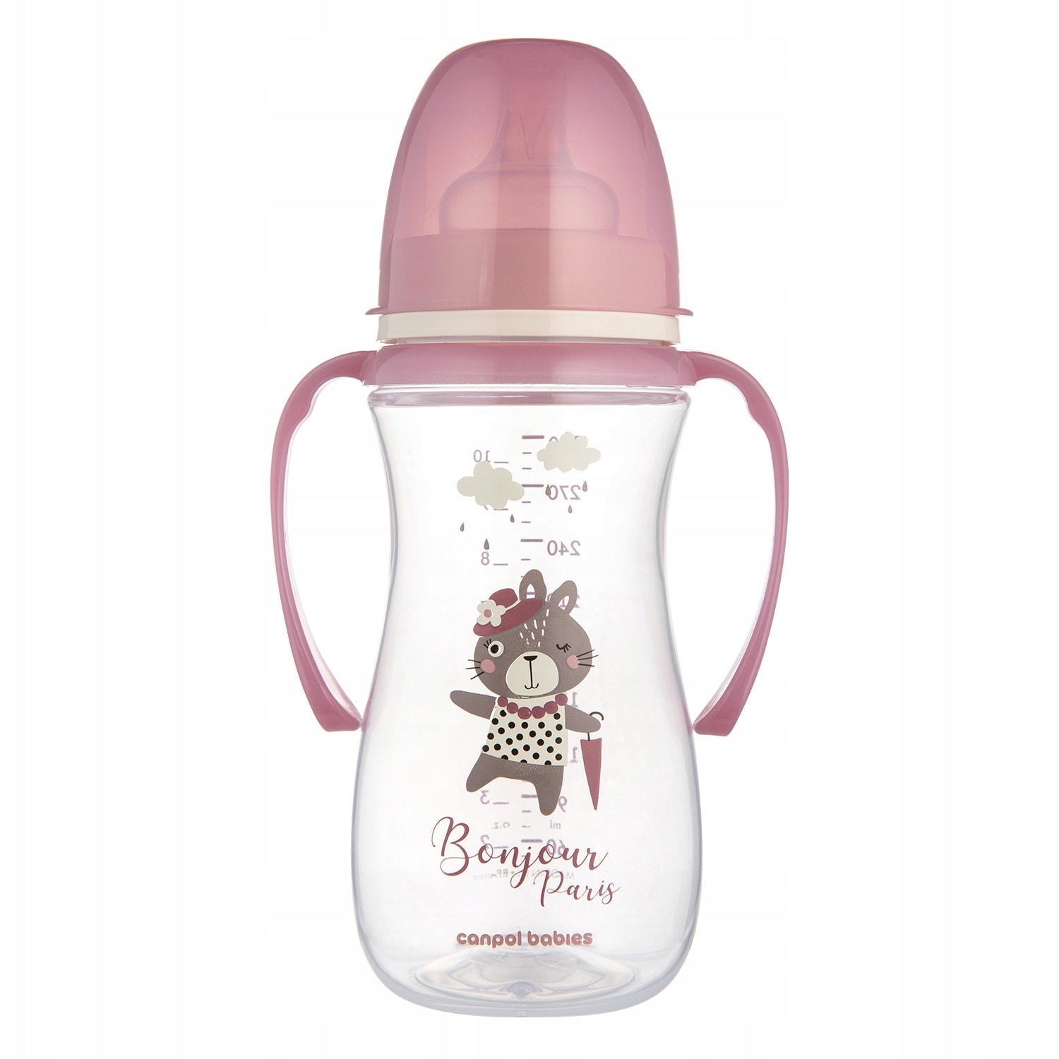 Anti-colic baby bottle 300 ml pink - ideal for babies