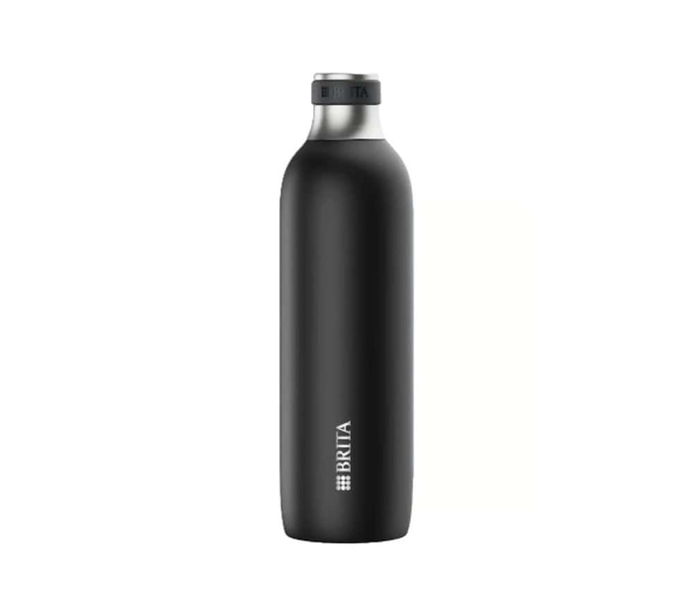 Brita SodaTRIO - Filtering bottle 0.65l - black, perfect for everyday use