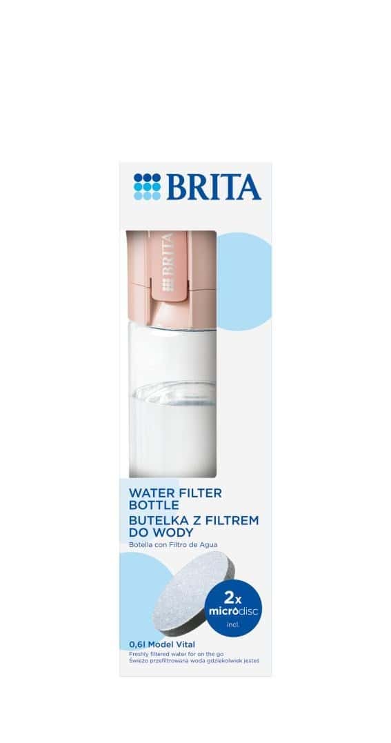 Brita Vital - Filtering bottle Pastel Peach - perfect for everyday use