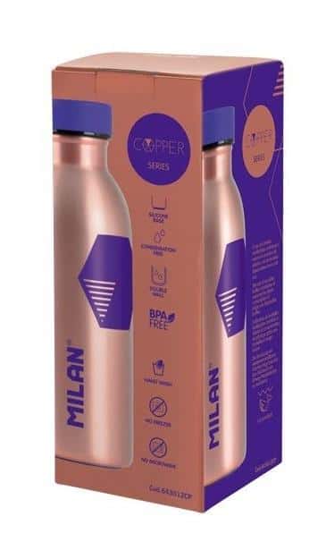 MILAN Copper thermal bottle purple 354 ml - perfect for any occasion