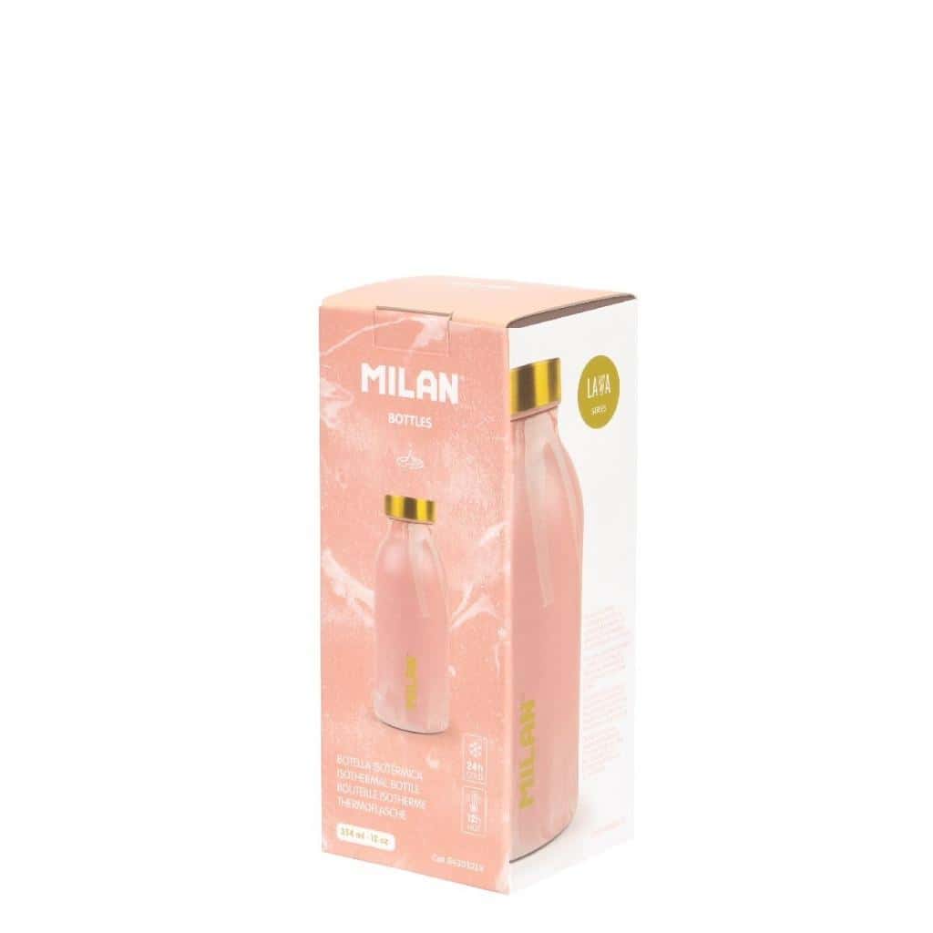 Milan Lava Thermal bottle pink 354ml - perfect for everyday use