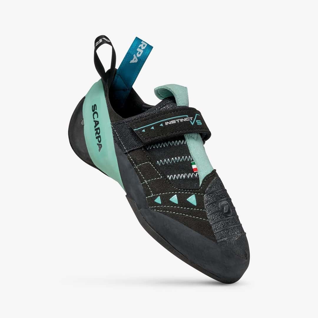Scarpa Instinct VS Women's Climbing Shoes - Black/Aqua, Size 38