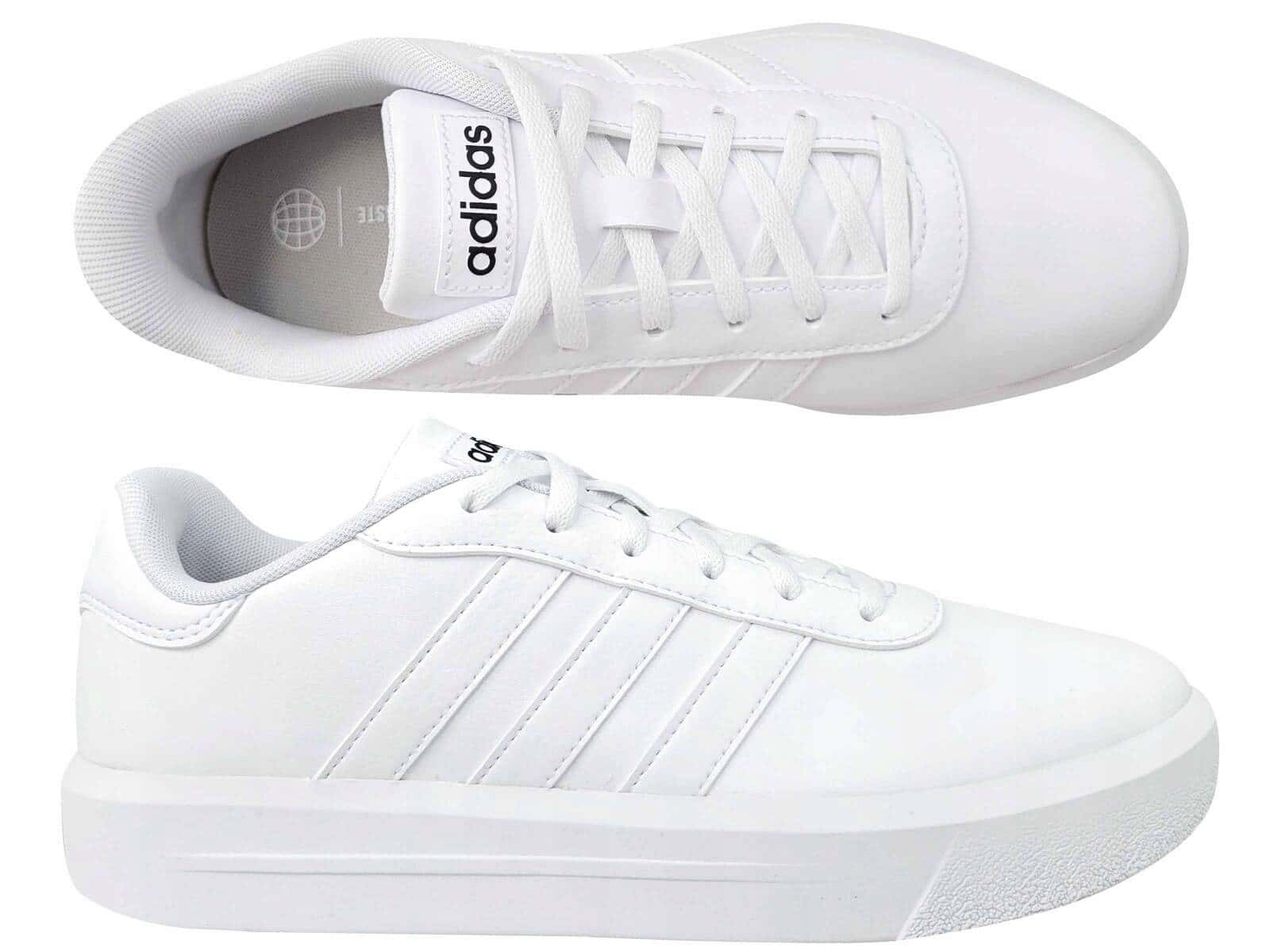 Adidas D. Court Shoes 40 White - Classic and comfortable sports shoes
