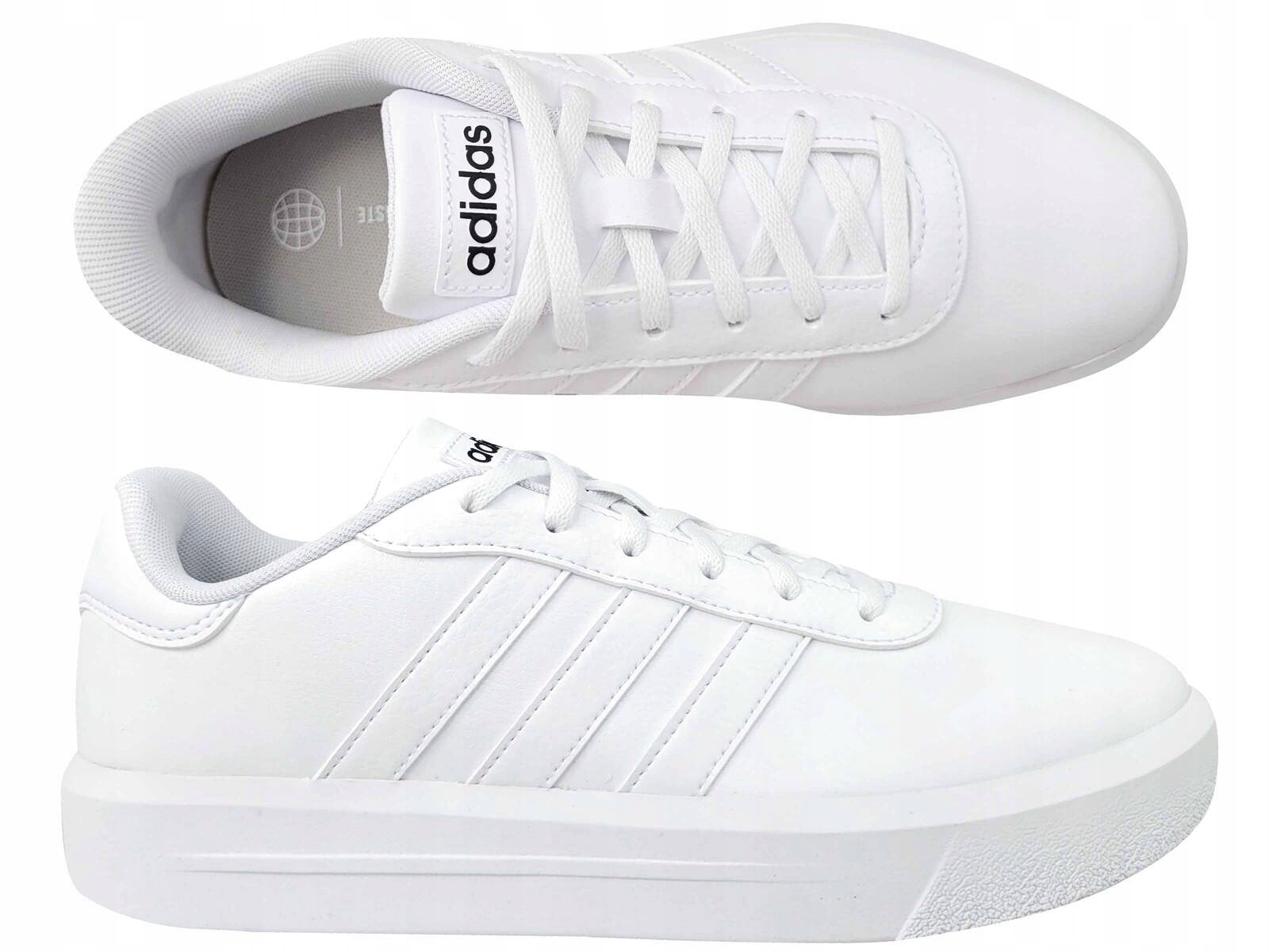 Adidas D. Court Shoes 40 White - Classic and comfortable sports shoes