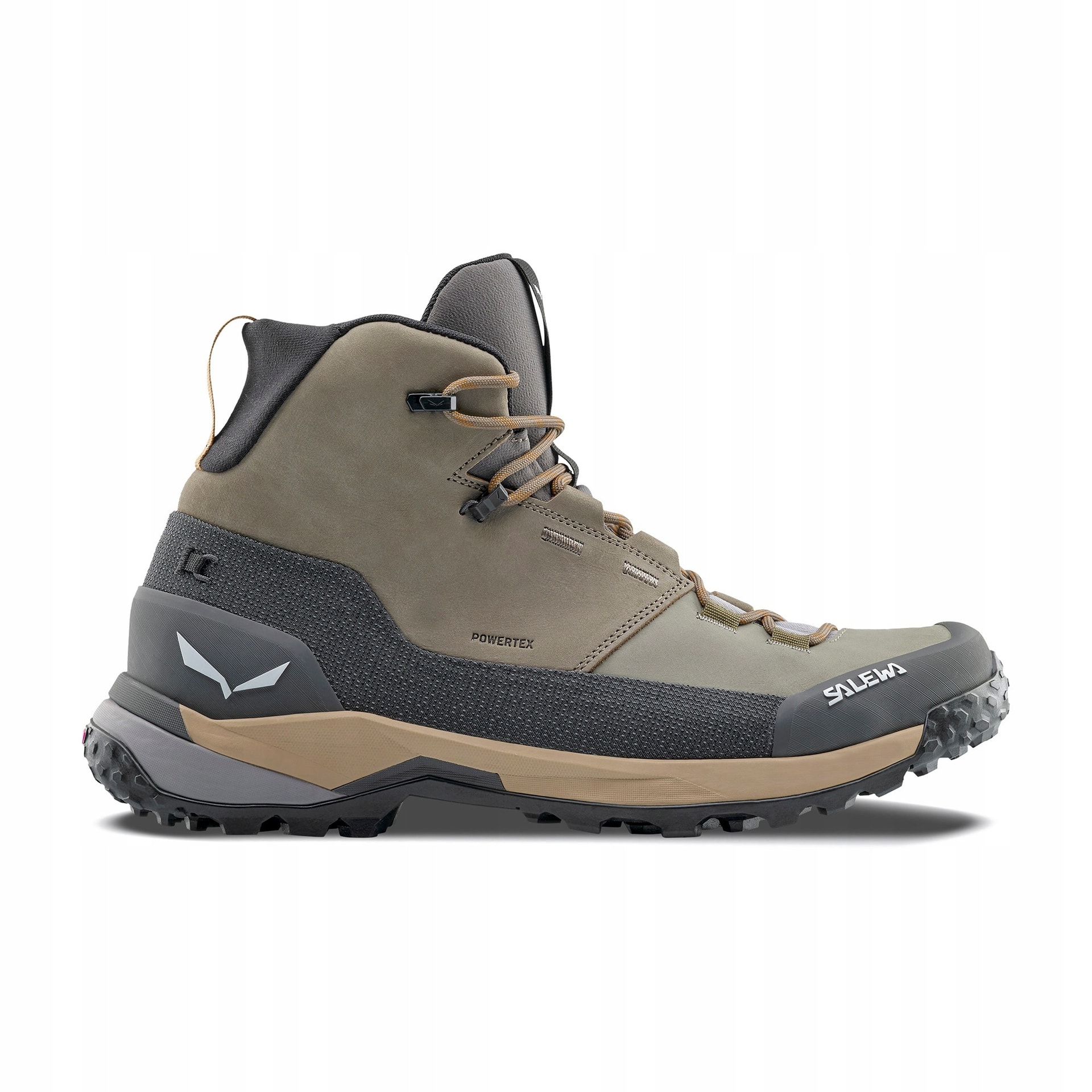 Salewa Puez Leather Mid PTX - Leather trekking shoes perfect for mountain hikes