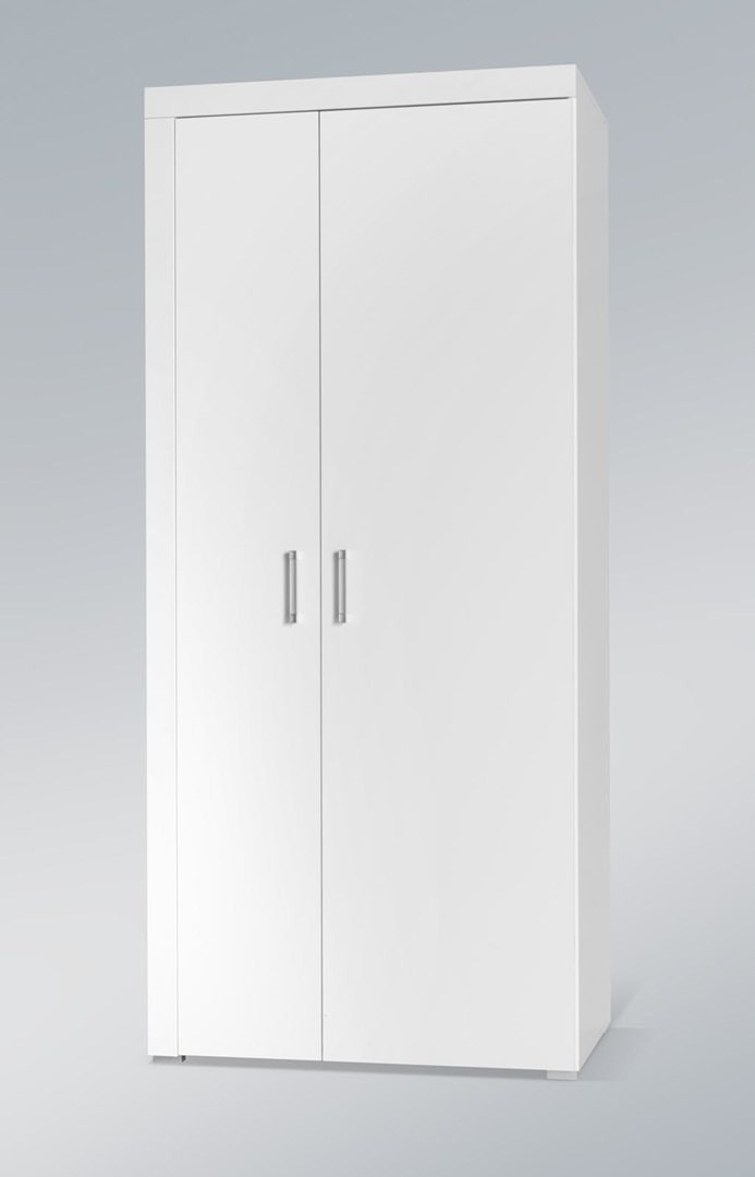 SAMBA Wardrobe Unit 1 - white with white gloss, perfect for bedroom