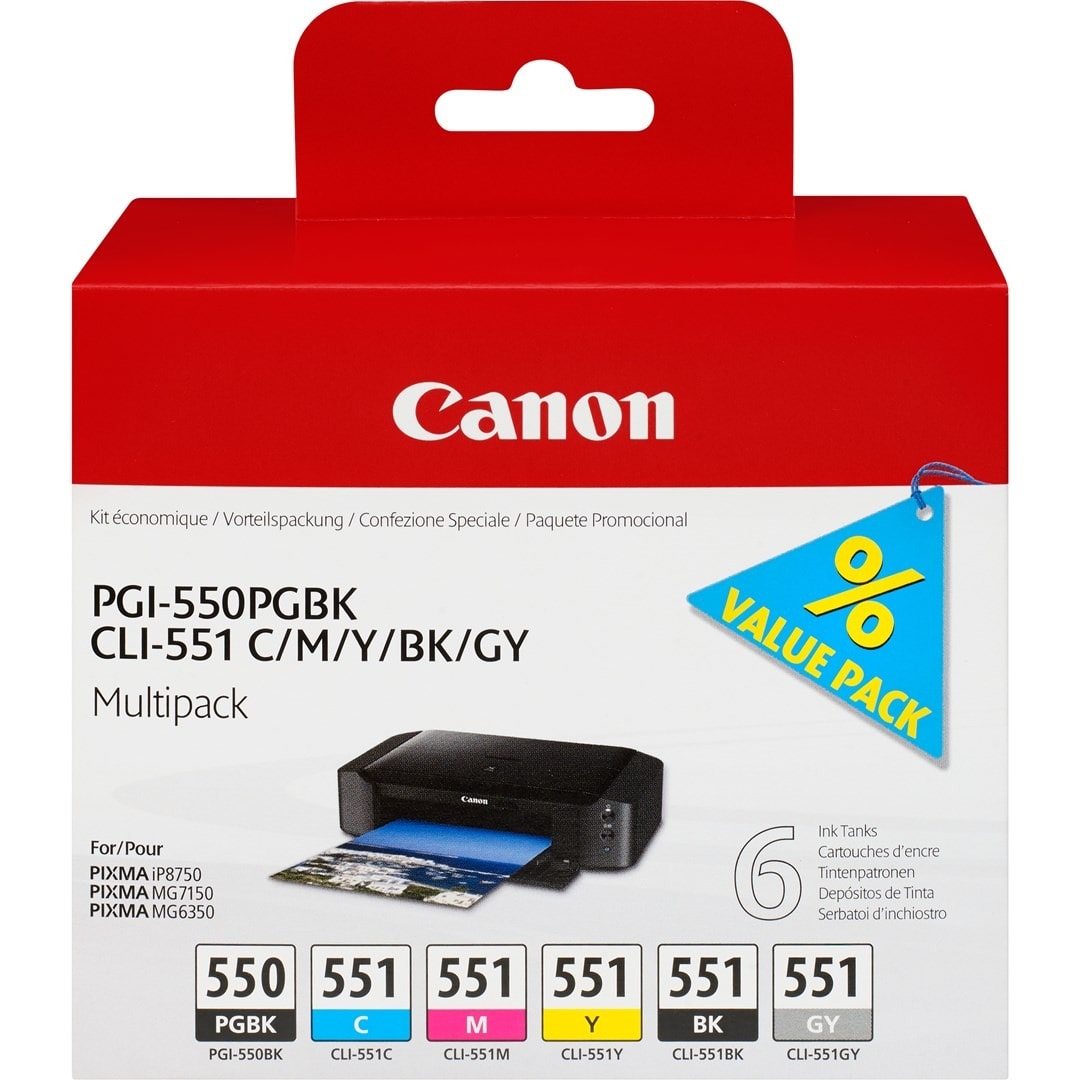 Canon PGI-550 CLI-551 - Ink Cartridges Multipack