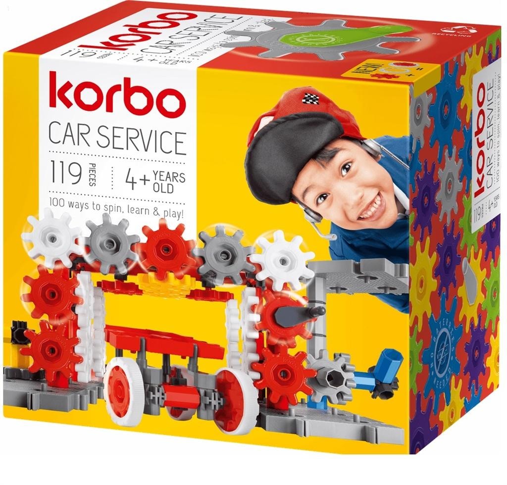 Korbo Car Service - Construction Blocks - Car Workshop 119 pcs