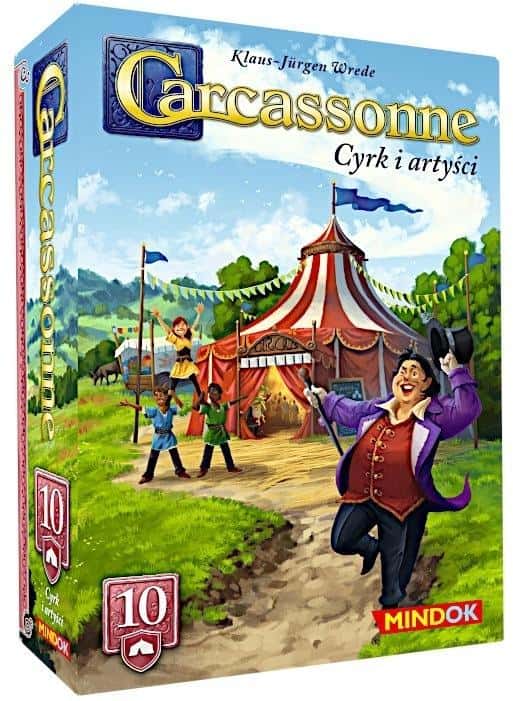 Carcassonne 10 Circus and Artists 3rd Edition - Strategy game with circus atmosphere