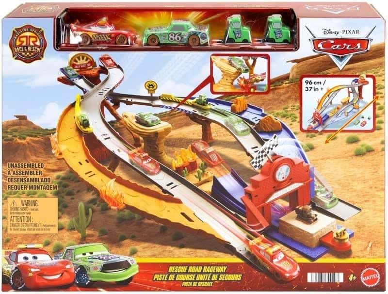 Cars Auta Rescue Road Obstacle Race Set