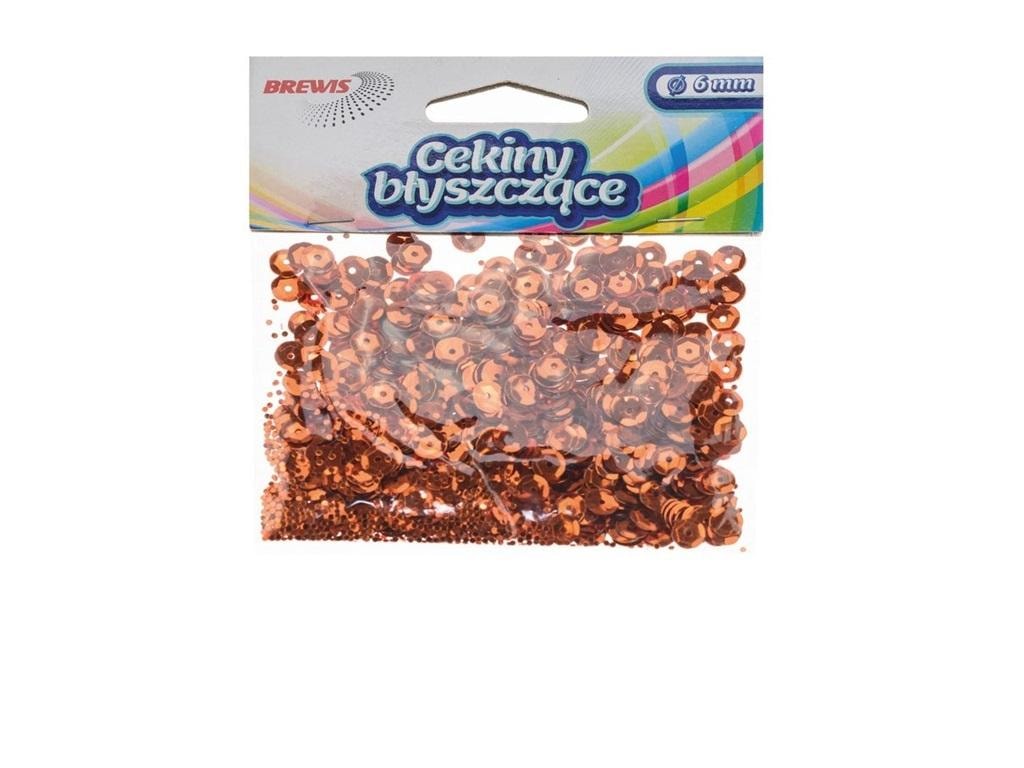 Brewis Shiny copper sequins - ideal for decorations