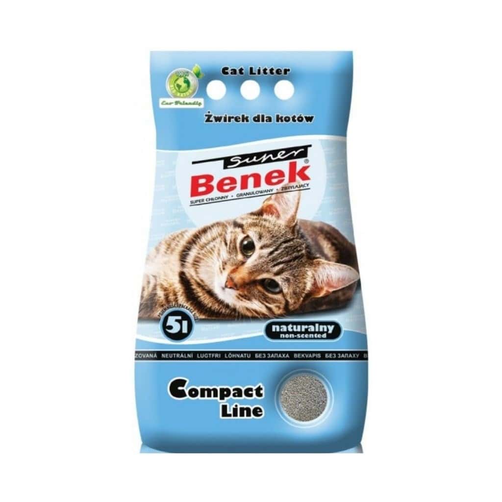 Certech Super Benek Compact Natural Clumping Cat Litter 5 l - perfect for your pet