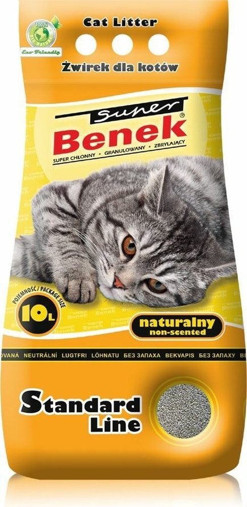 CERTECH Super Benek Standard Natural - clumping cat litter 10 l - natural and efficient