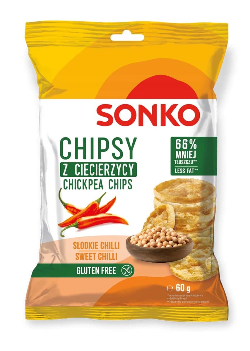 Sonko Chickpea Chips - Sweet Chili 60g - healthy snack