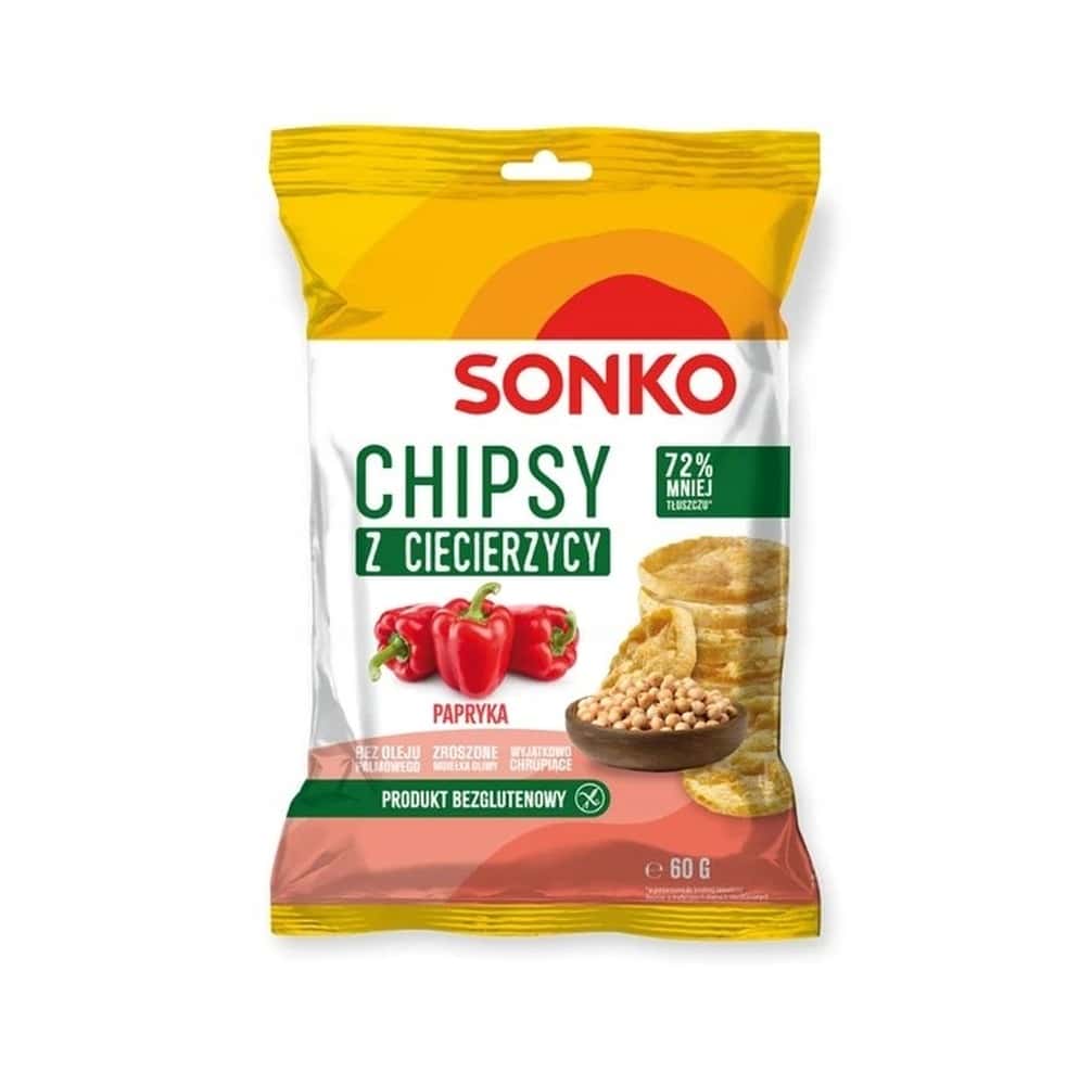 Sonko Chickpea Chips - hot pepper 60g - Perfect for a snack