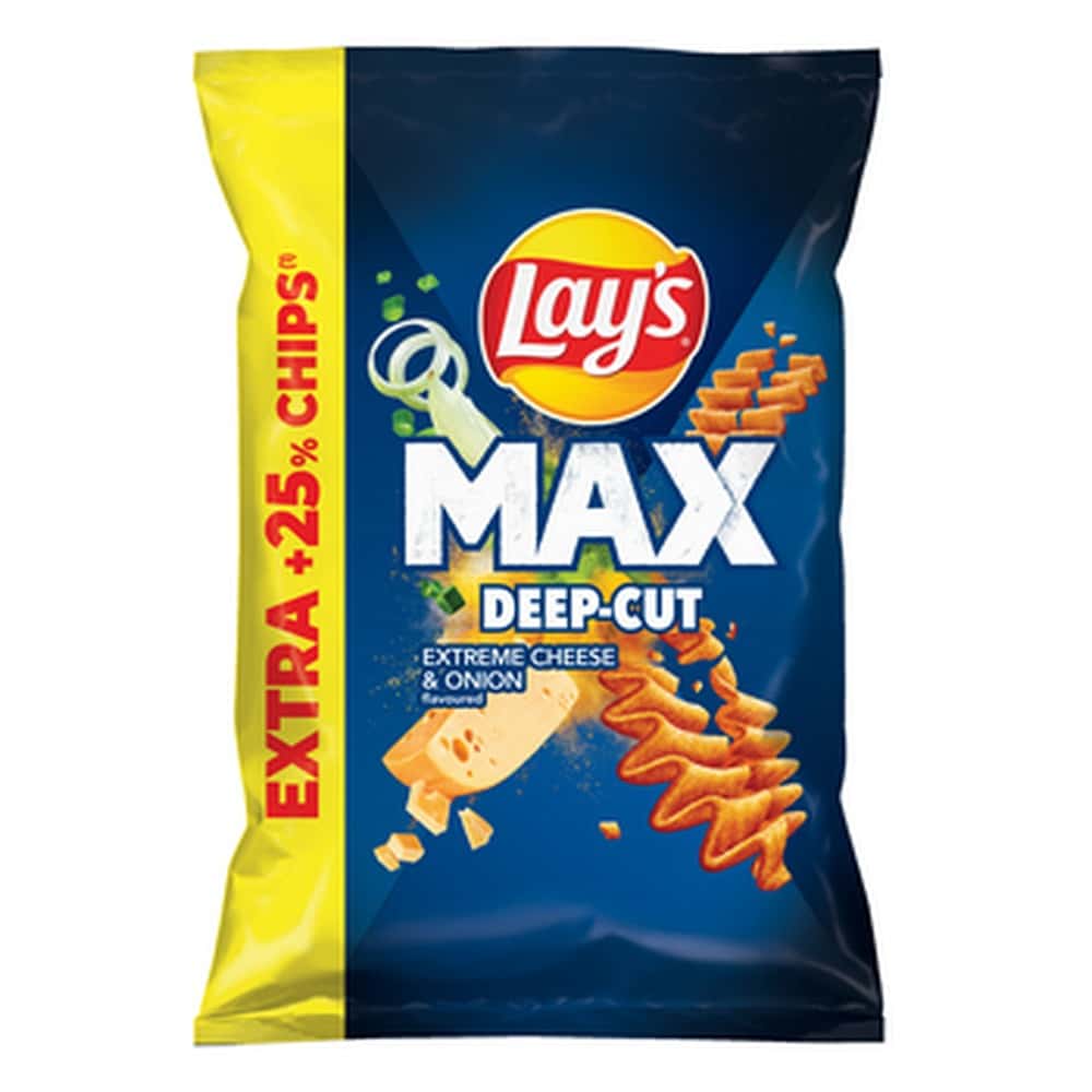 Lay's Max Cheese/Onion - Potato chips with intense flavor