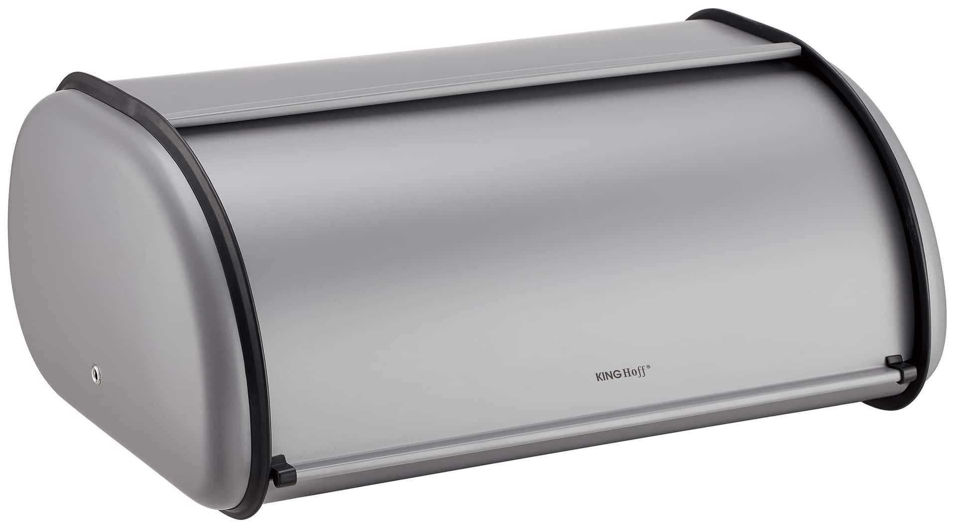 KINGHoff Bread bin grey - ideal for storing bread