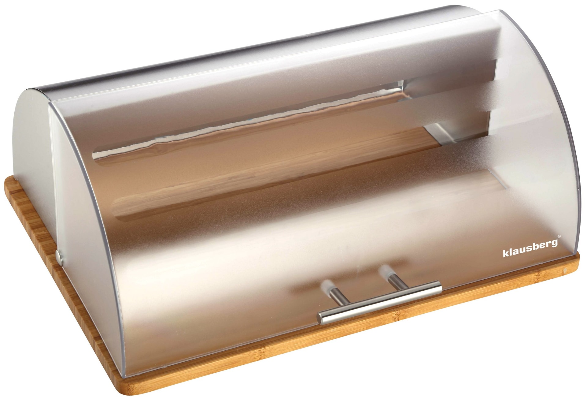 Klausberg Bread bin steel-acrylic-bamboo - perfect for every kitchen