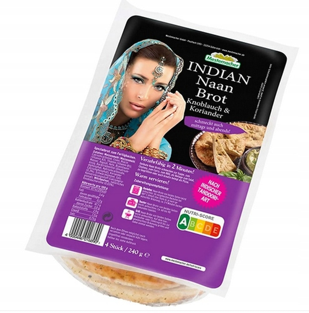 BEN. Naan Bread with Garlic and Coriander 240g - perfect addition to Indian dishes