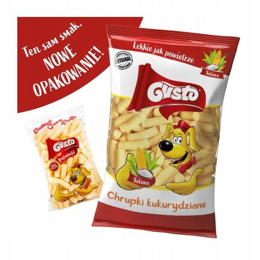 GUSTO Corn puffs salted 85g - perfect for a quick snack
