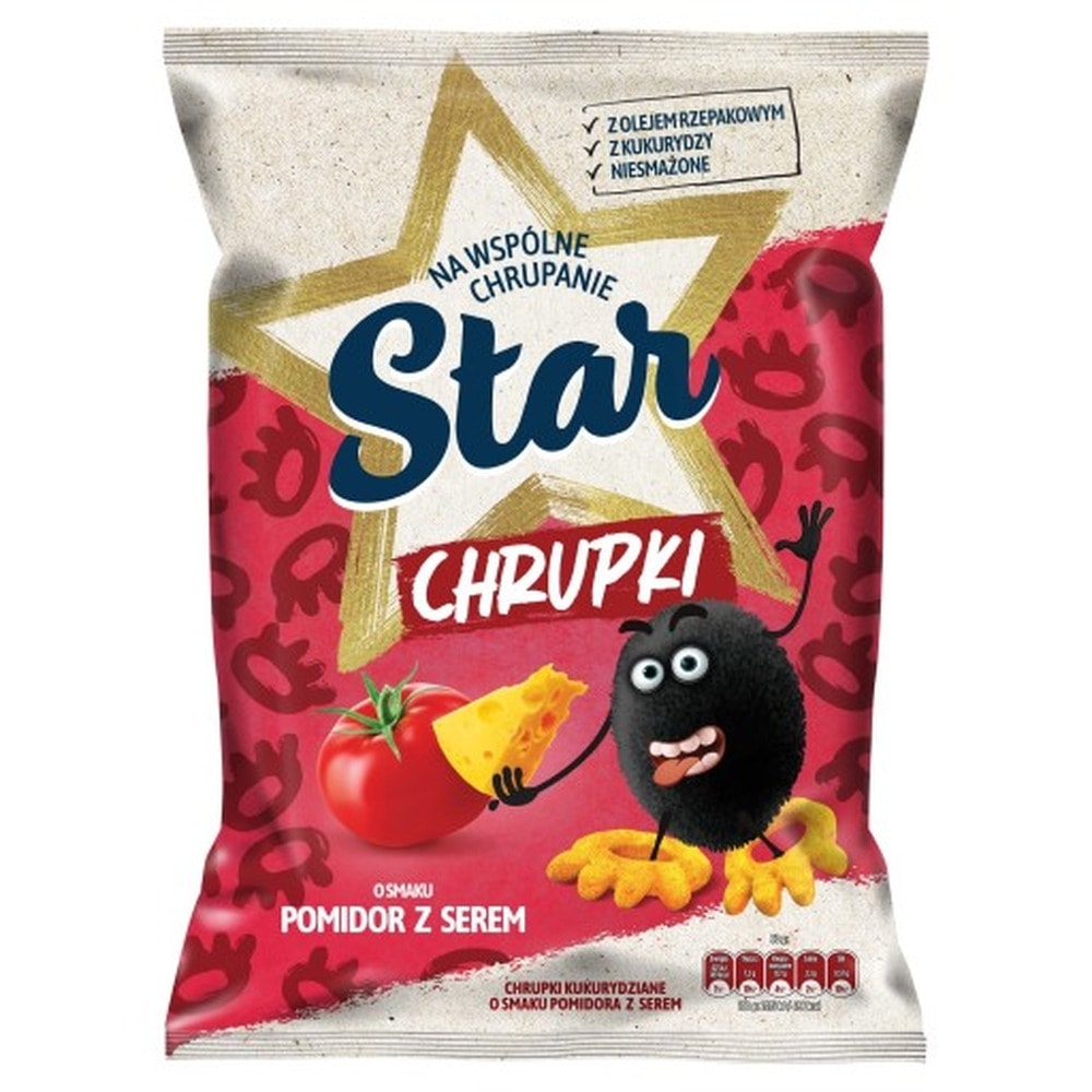 Star Cheese/Tomato Crisps 125g - perfect for a small hunger