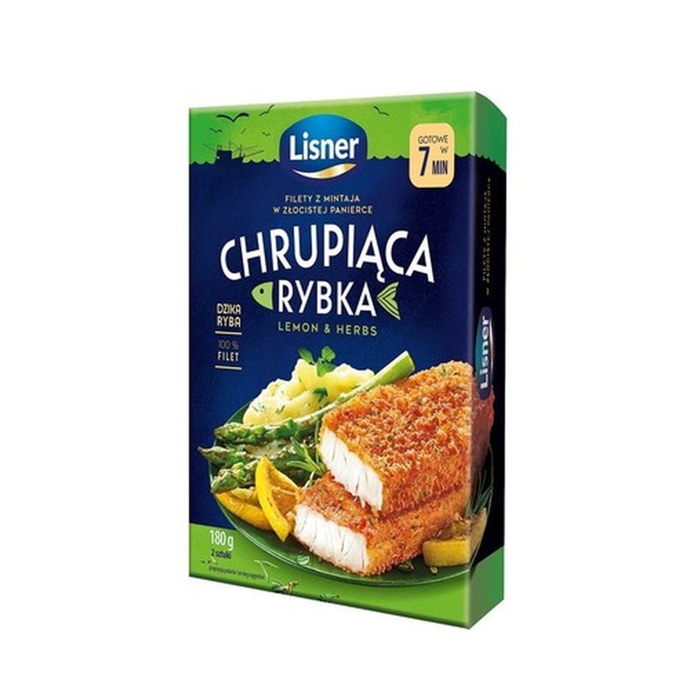 Lisner Lemon and Herb Fish Crisps 180g - perfect snack