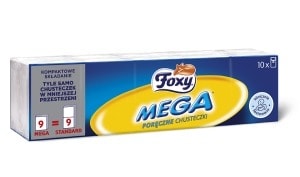 Foxy Mega Hygienic Wipes 10x9 - compact and gentle