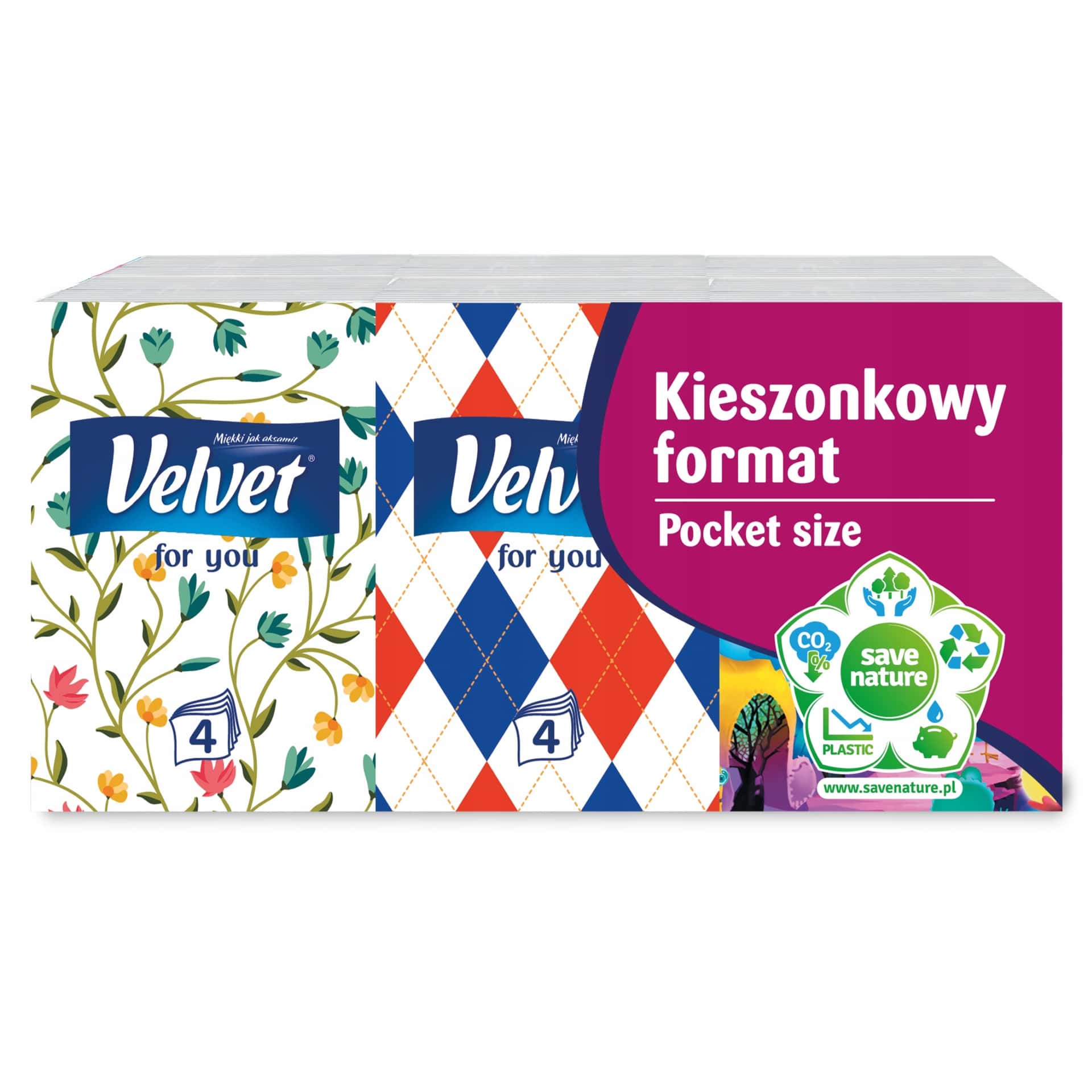 Velvet Hygienic Tissues For You - softness in a pocket size